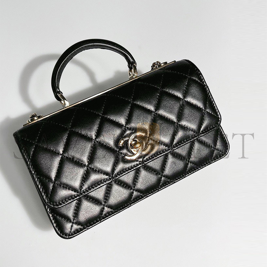 Ch*el master accordion chain bag (22*19*5.5cm)